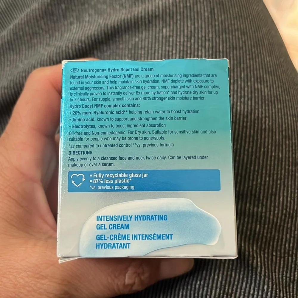 Neutrogena Hydro Boost Hyaluronic Acid Gel-Cream Fragrance-Free - Sealed
